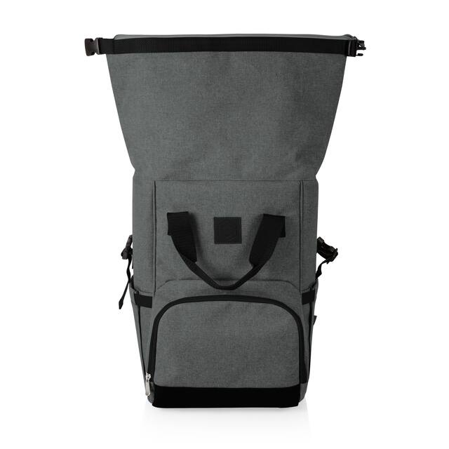 On The Go Roll-Top Cooler Backpack, (Heathered Gray)