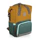 On The Go Roll-Top Cooler Backpack, (Heathered Gray) - Mustard