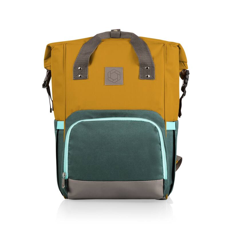 On The Go Roll-Top Cooler Backpack, (Heathered Gray)
