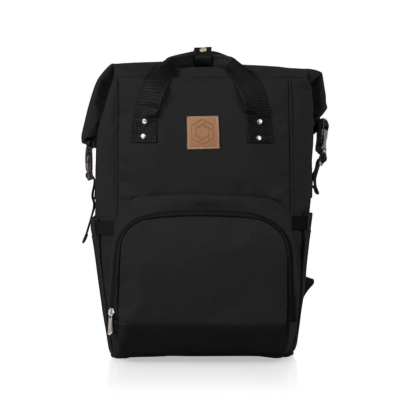 On The Go Roll-Top Cooler Backpack, (Heathered Gray)