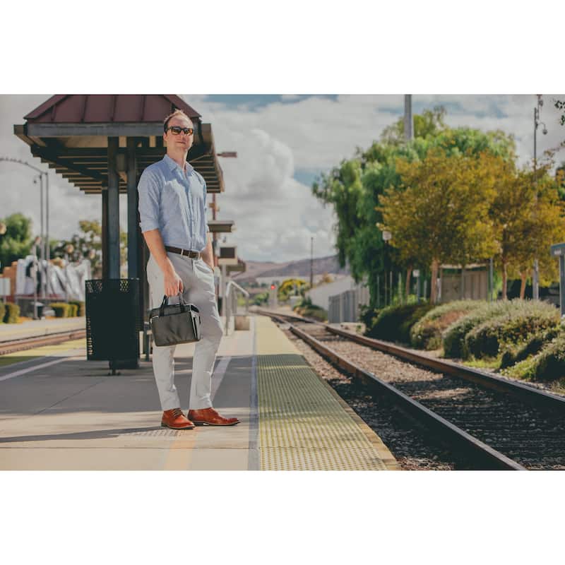 On The Go Lunch Cooler, (Heathered Gray) - Grey