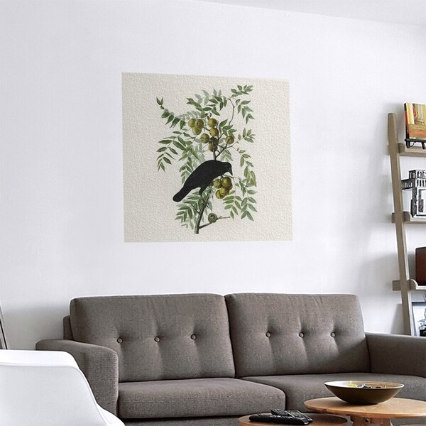 Shop Porch Den John James Audubon American Crow Removable Art Decal On Sale Overstock 28231292