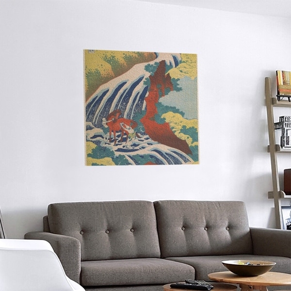 Porch & Den Katsushika Hokusai 'Horse and Waterfall' Removable Art Decal. Opens flyout.