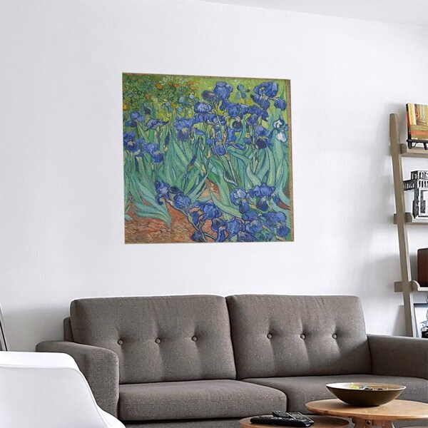 Porch & Den Vincent Van Gogh 'Irises' Removable Art Decal. Opens flyout.