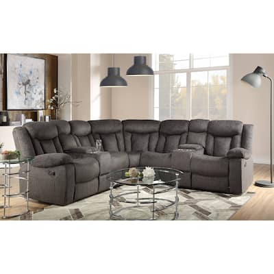 Copper Grove Thula Dark Brown Sectional Sofa