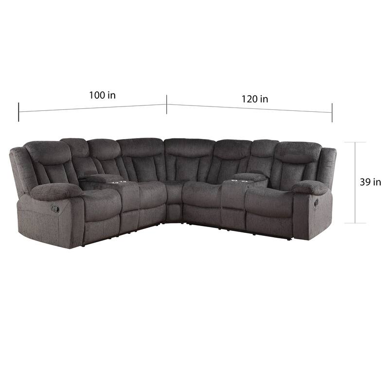 Copper Grove Thula Dark Brown Sectional Sofa