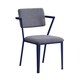 preview thumbnail 2 of 3, ACME Cargo Chair in Gray Fabric & Blue