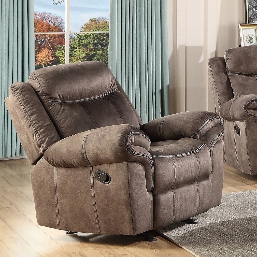 Copper grove velvet online push back recliner chair