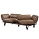 preview thumbnail 7 of 7, Strick & Bolton Roxburgh Top-grain Leather Swivel Sofa