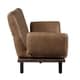 preview thumbnail 5 of 7, Strick & Bolton Roxburgh Top-grain Leather Swivel Sofa