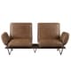 preview thumbnail 4 of 7, Strick & Bolton Roxburgh Top-grain Leather Swivel Sofa