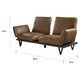 preview thumbnail 9 of 7, Strick & Bolton Roxburgh Top-grain Leather Swivel Sofa