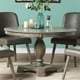 preview thumbnail 1 of 1, The Gray Barn Bag End Grey Oak Dining Table with Single Pedestal