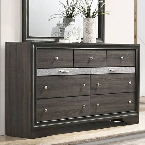Silver Orchid Brockwell Gray Dresser