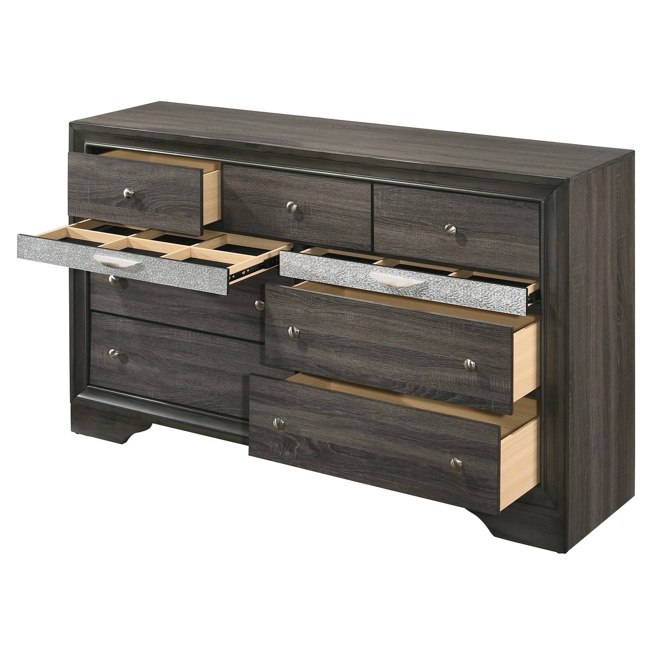 silver orchid dresser Silver Orchid Brockwell Gray Dresser - Bed Bath & Beyond