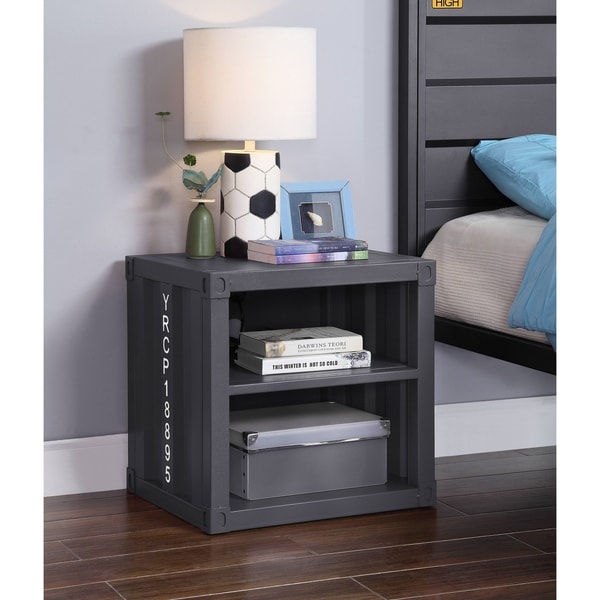 ACME Cargo Nightstand in Gunmetal