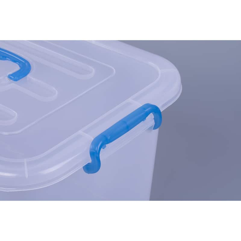 Large Clear Storage Container With Lid and Handles