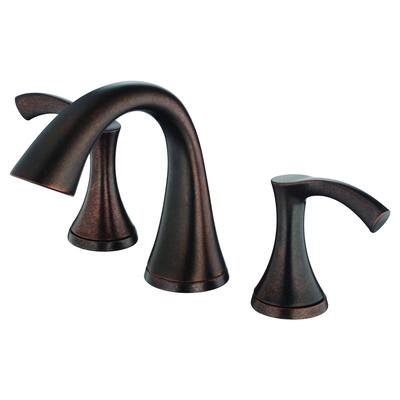 Antioch 2H Mini-Widespread Lavatory Faucet w/ 50/50 Touch Down Drain 1.2gpm Tumbled Bronze