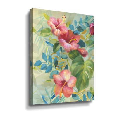 ArtWall Hibiscus Garden II Gallery Wrapped Canvas