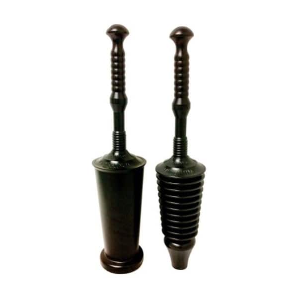 Master Plunger 25 in. L x 3 in. Dia. Toilet Plunger with Holder Bed