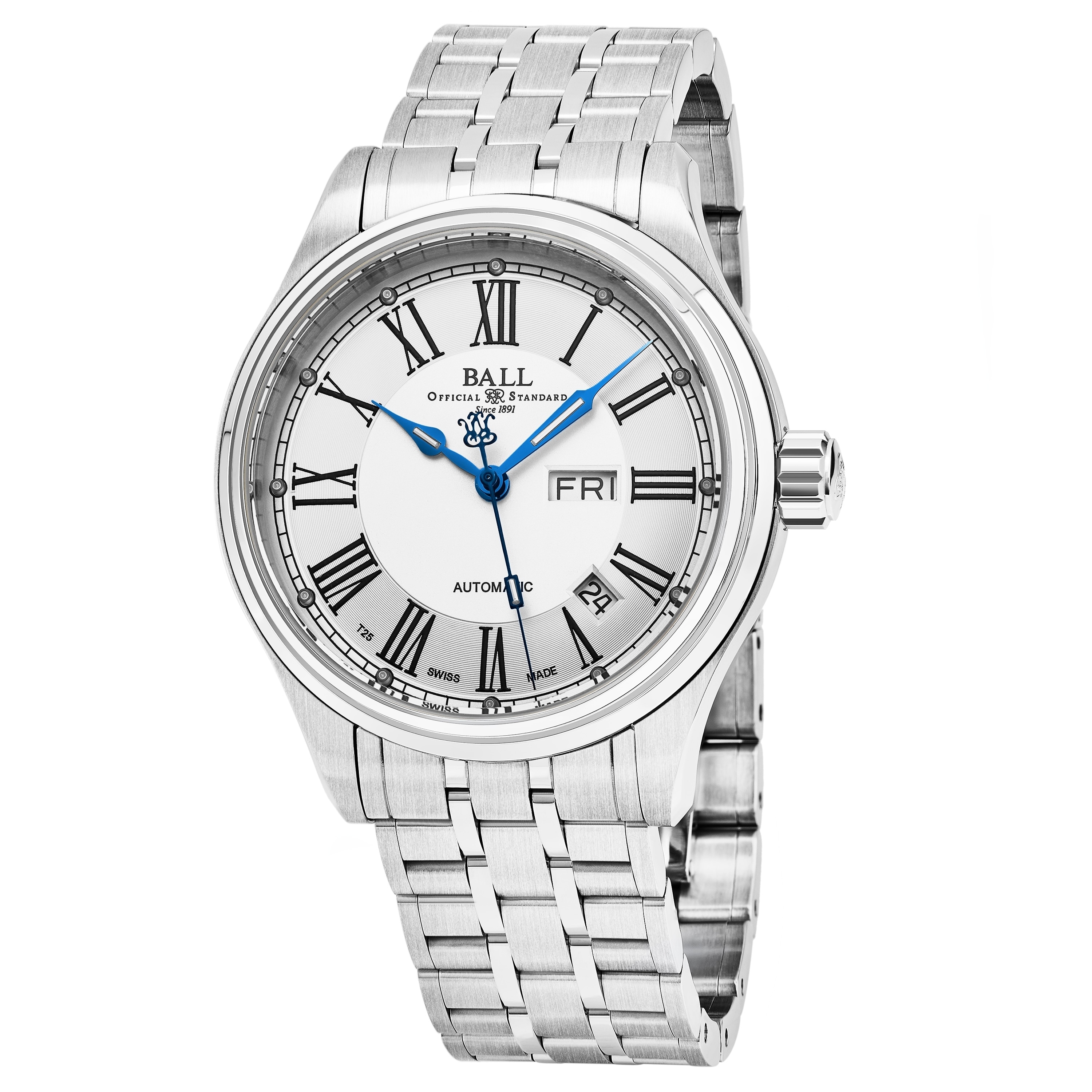ball trainmaster roman automatic watch