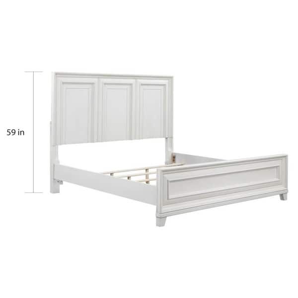 Copper Grove Lobenstein Weathered White Panel Bed - On Sale - Bed Bath ...