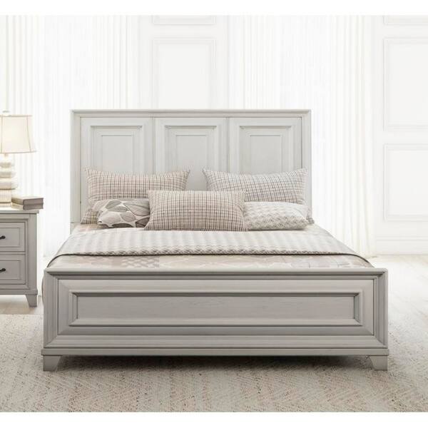 Shop Copper Grove Lobenstein Weathered White Panel Bed