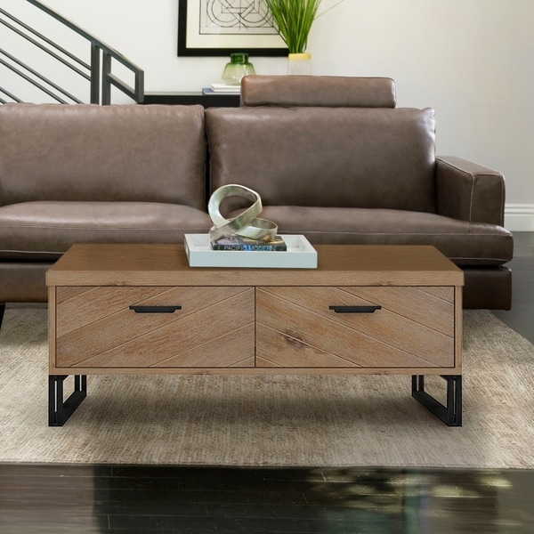 Shop Abbyson Montana Wood Coffee Table - On Sale ...