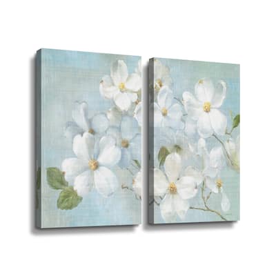 ArtWall Indiness Blossoms Light Multi-Piece Gallery Wrapped Canvas Set