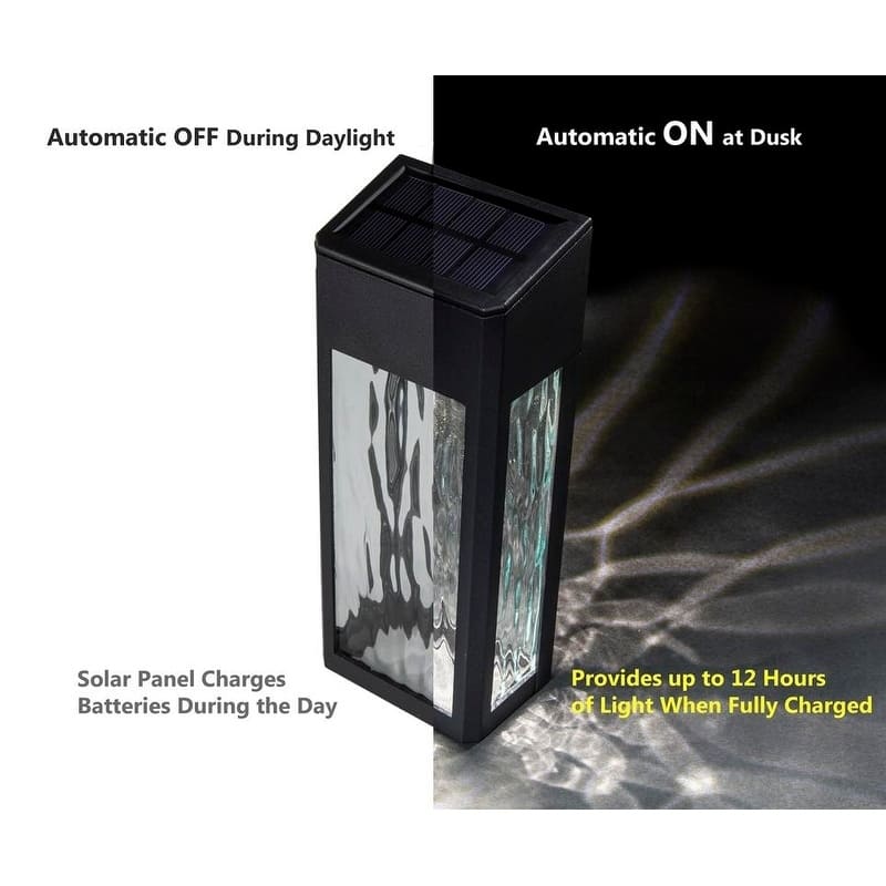 Black Aluminum Lancaster Deck & Wall Light - 2 pk