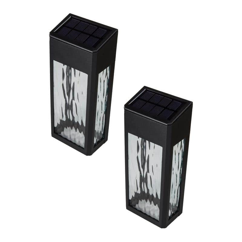 Black Aluminum Lancaster Deck & Wall Light - 2 pk