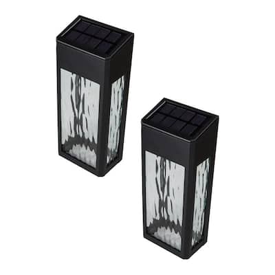 Black Aluminum Lancaster Deck & Wall Light - 2 pk