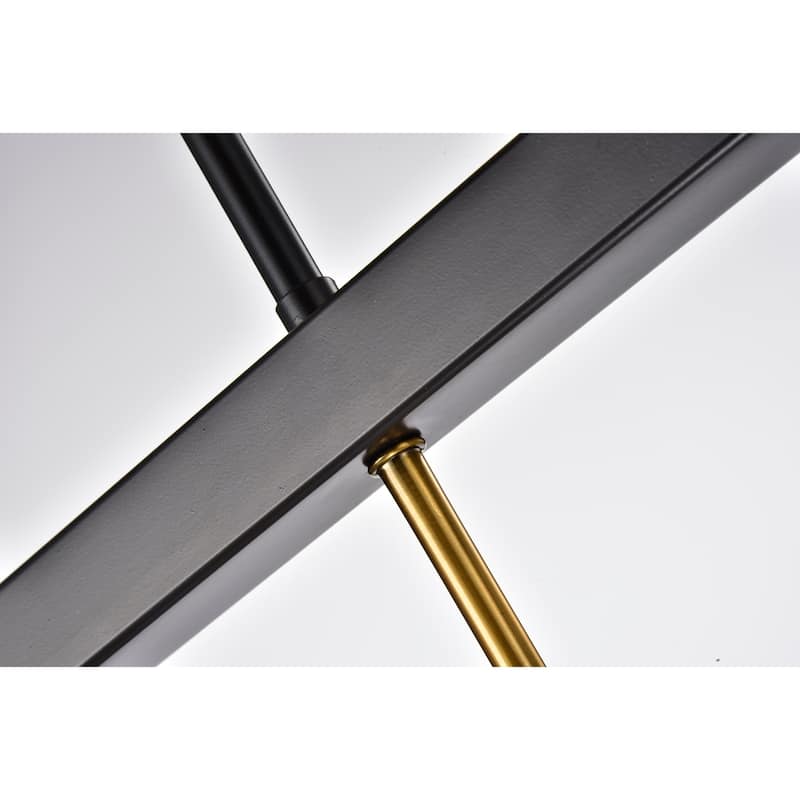 Nekane Matte Black/Bronze 4-light Chandelier