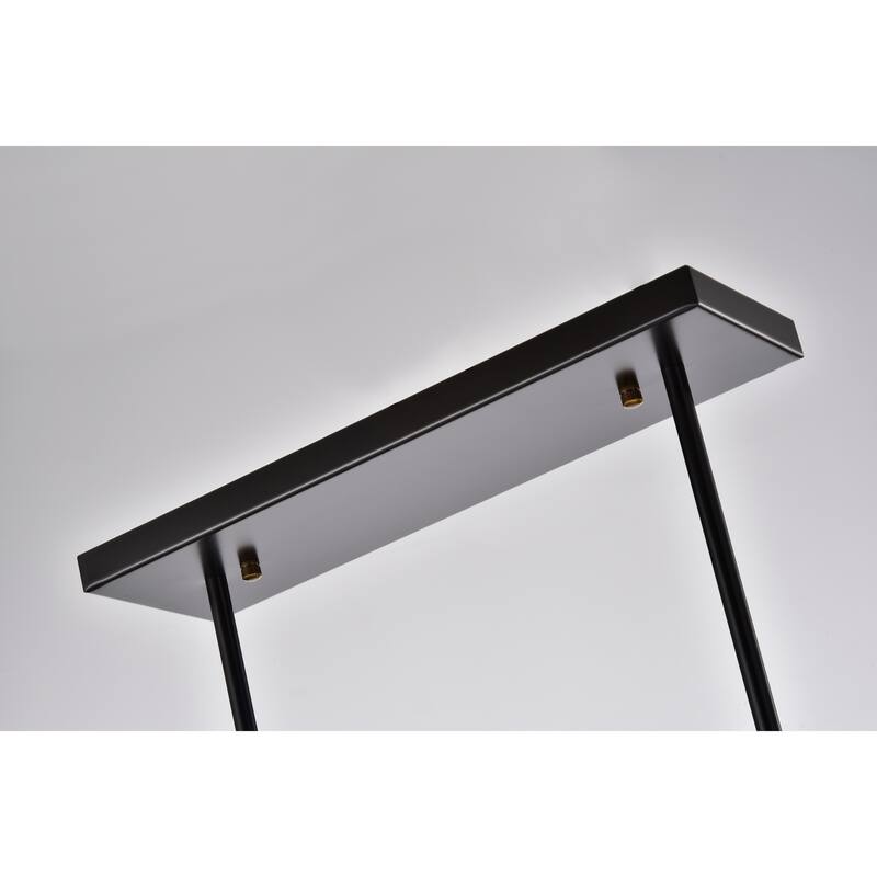 Nekane Matte Black/Bronze 4-light Chandelier