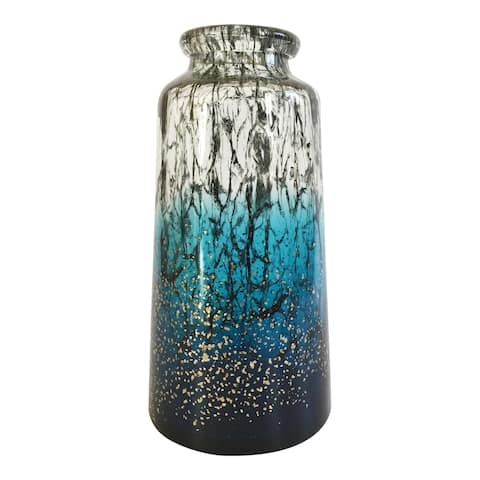Aurelle Home Modern Swirled Glass Vase