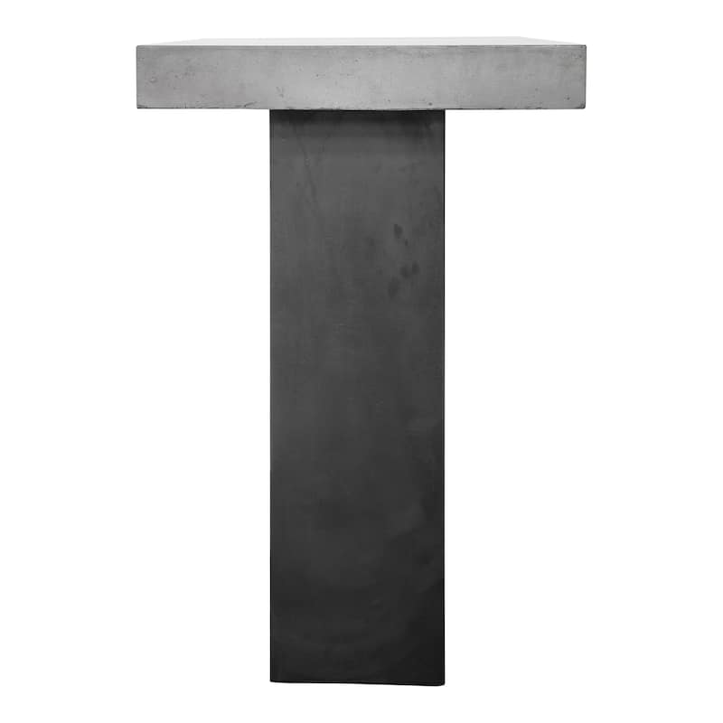 Aurelle Home Grey Concrete Outdoor Bar Table