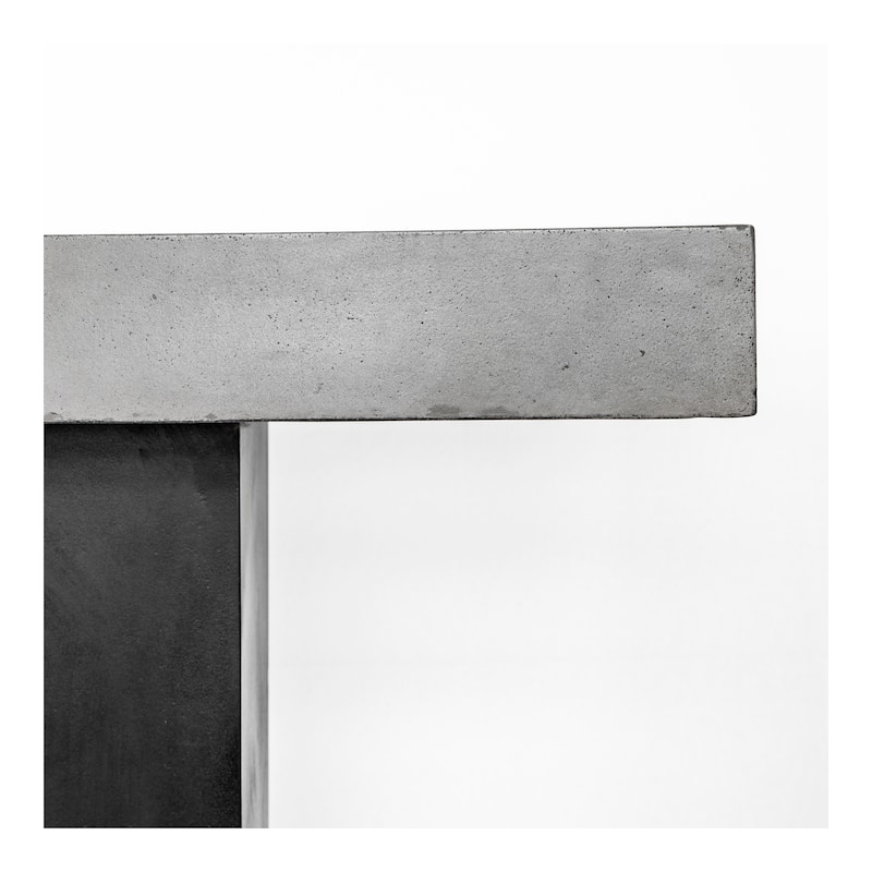 Aurelle Home Grey Concrete Outdoor Bar Table