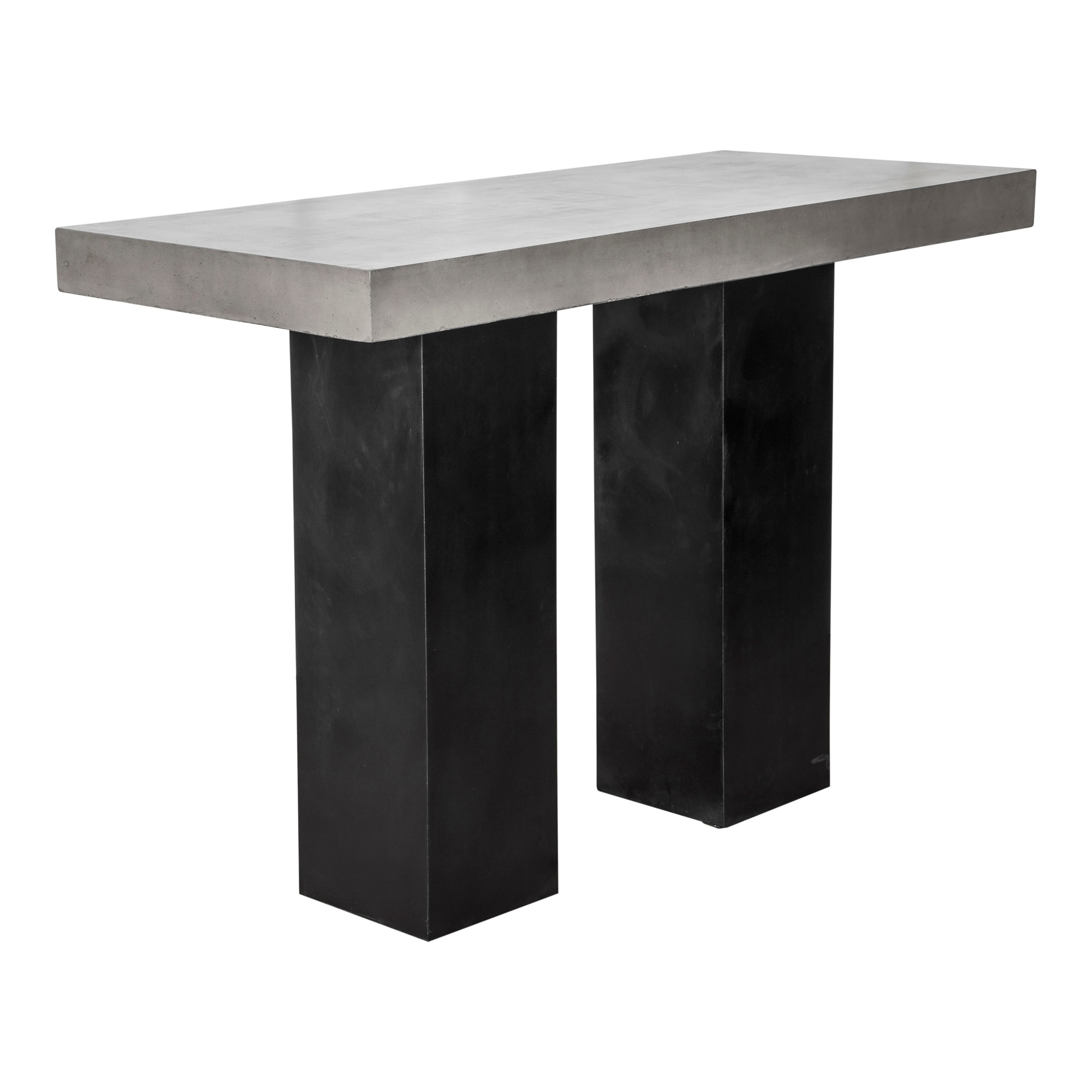 Aurelle home grey concrete store outdoor dining table