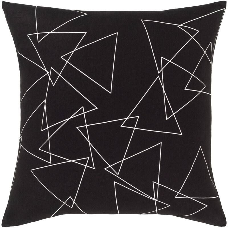 Artistic Weavers Roland Modern Pillow Cover - Black