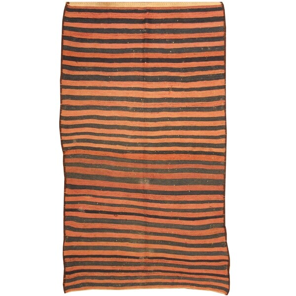 Handmade One-of-a-Kind Shiraz Kashgahi Wool Kilim (Iran) - 5' x 8'9