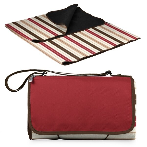 red and black picnic blanket