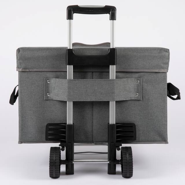 Ottoman Portable Cooler with Trolley, (Grey)