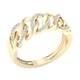 preview thumbnail 6 of 11, 1/6ct TDW Diamond Cuban Link Ring in 10k Gold by De Couer