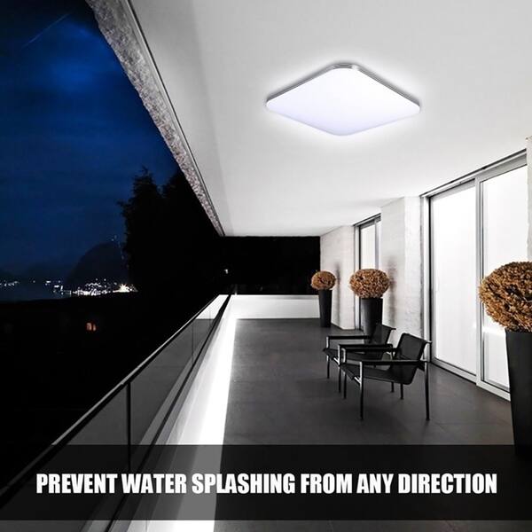 Square 18w 1400lm Energy Efficient Led Ceiling Lights Modern Flush Mount Fixture Lamp Lighting For Kitchen Bathroom Dining Room Overstock 28240381