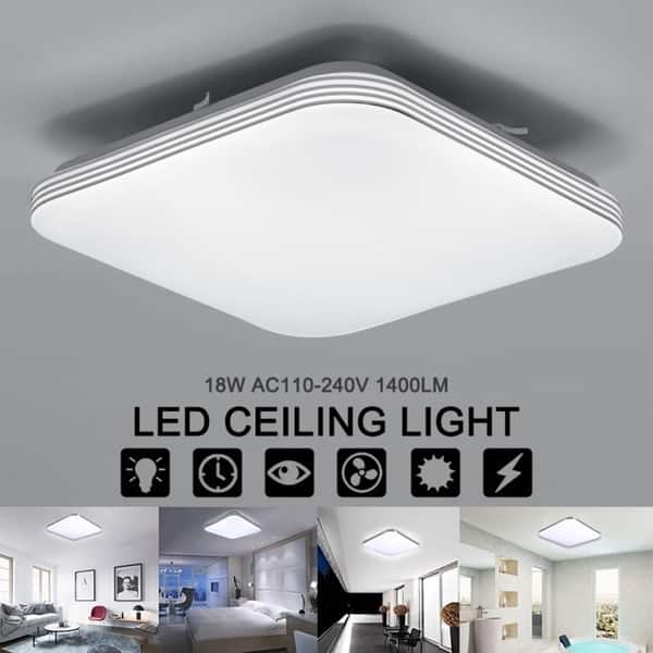 Shop Square 18w 1400lm Energy Efficient Led Ceiling Lights Modern