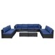 Kinbor Patio Furniture Set Outdoor Sectional Sofa All-Weather Wicker Conversation Set - Thumbnail 25