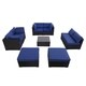 Kinbor Patio Furniture Set Outdoor Sectional Sofa All-Weather Wicker Conversation Set - Thumbnail 17