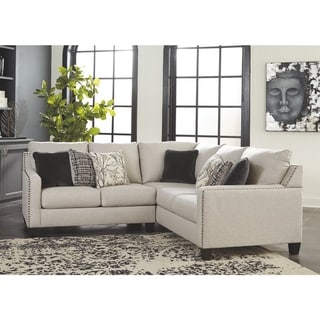 Hallenberg 2-Piece Sectional with Left Arm Facing Loveseat - Fog