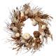White Plastic 28-inch Autumn/Thanksgiving Wreath