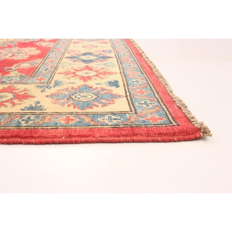 Hand-knotted Finest Gazni Copper, Cream Wool Rug - 4'11 x 6'1/4'11" x 6'1"